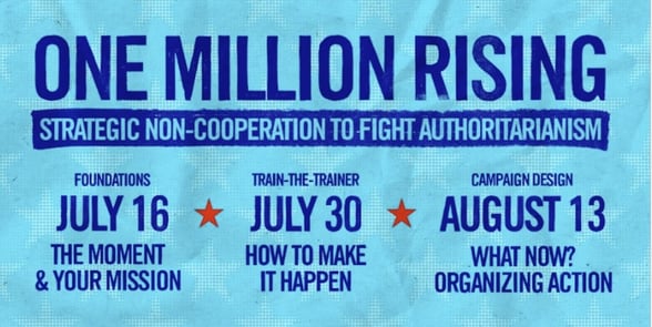 One Million Rising Info banner